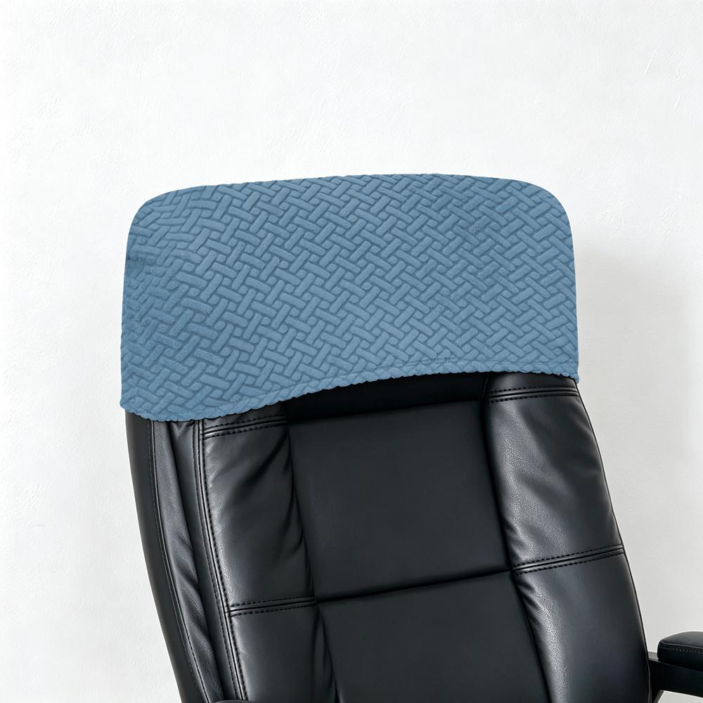 Elastic Office Chair Backrest Cover Solid Dustproof Headrest Protector Slipcover