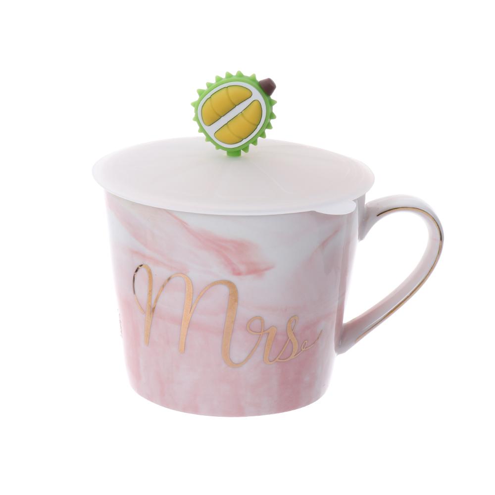 Cute Tea Coffee Lids Reusable Silicone Cup Cover Leakproof Dustproof Suction Cup Cover