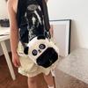 Plush Three-dimensional Panda Doll Bag Cute Children's Mini Backpack Girl Oblique Span Bag Cartoon Creative Bag