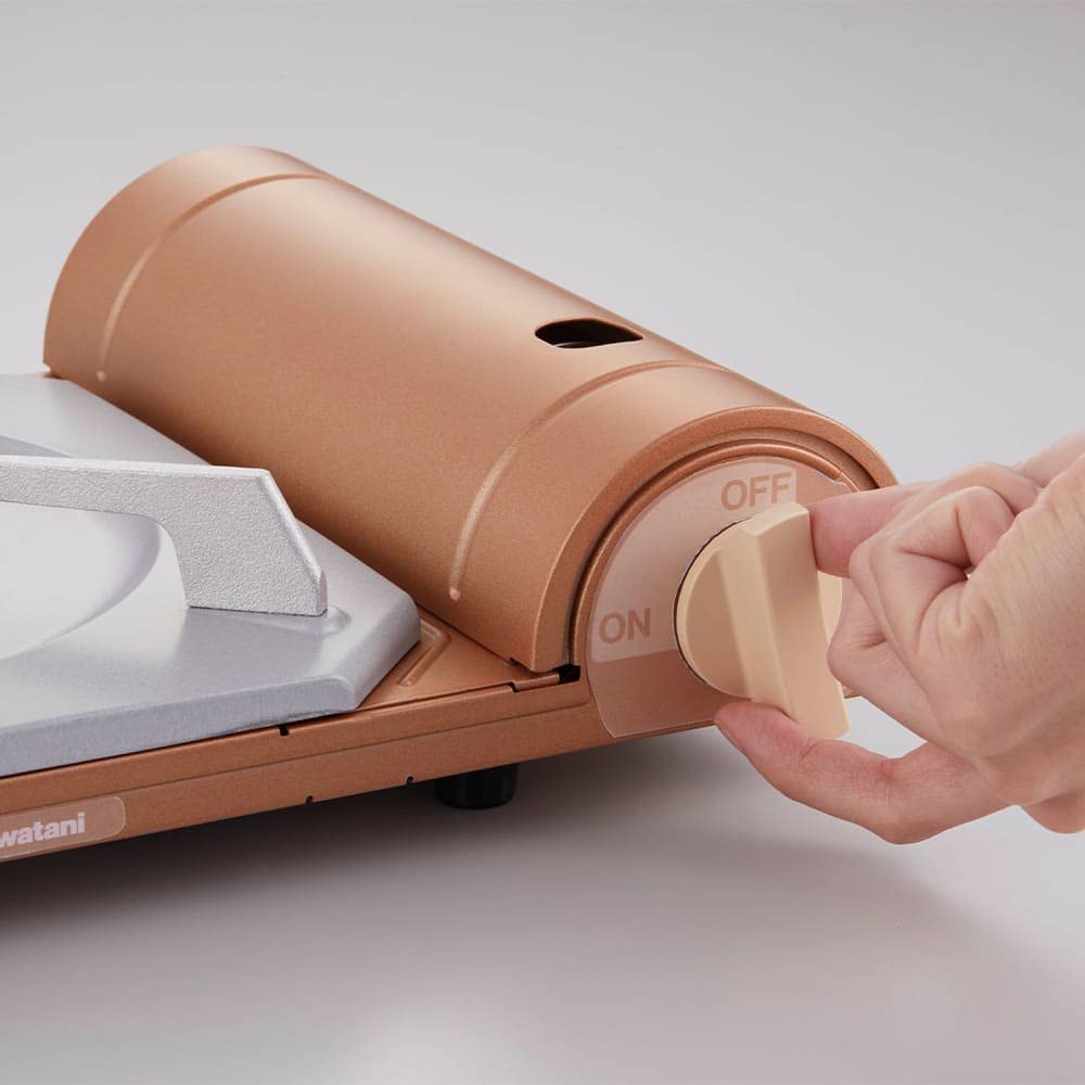 Iwatani Cassette Foo Portable Stove, Tatsujin Slim Plus, Metallic Coral, Disaster Prevention, CB-TS-PLS