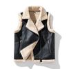 Winter Men's Coat Men's Loose and Minimalist Style Solid Color Standing Collar Vest