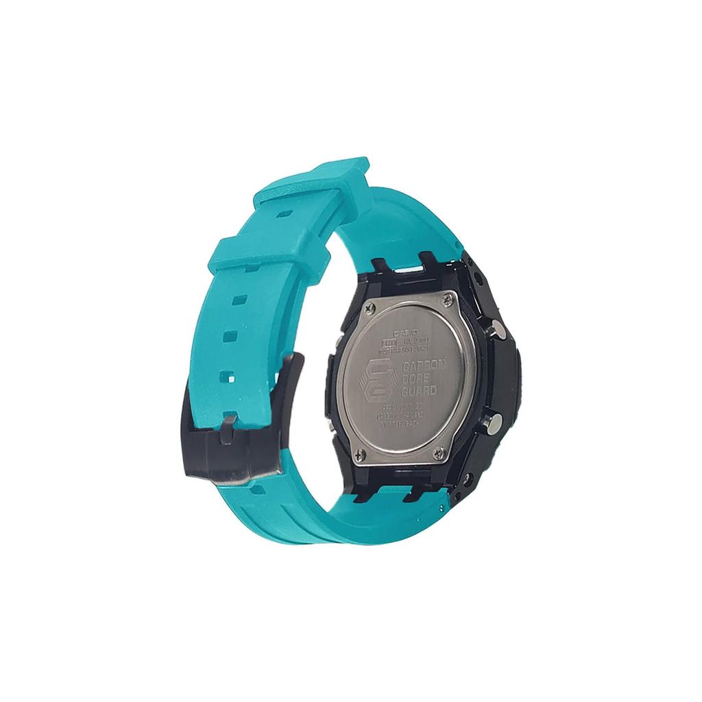 Casio Мужские часы с ЖК-дисплеем и аналоговой индикацией, серия 44 мм, черные, GA-2100-1A1(Watch3--)