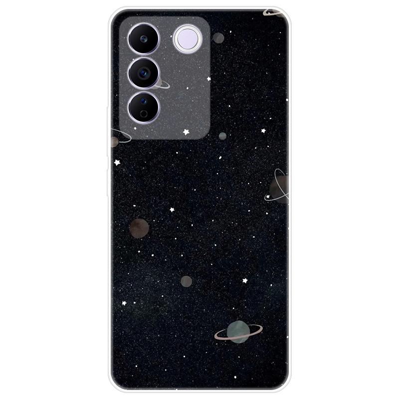 For Vivo V27e V 27e Case Soft Silicone Back Cover Cartoon Phone Case Diversification