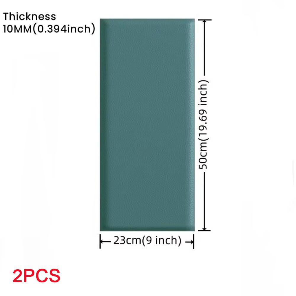 2 шт. Самоклеящиеся 3D Настенные Наклейки Мягкие Панели для Стен Дизайн Мягкой Сумки Противоударные Толщиной 10 мм Защита изголовья кровати из кожи