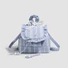 Backpack with Ruffled Edges College-style Commuting Schoolbag