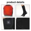 Носки с электрическим подогревом для мужчин и женщин, перезаряжаемые носки с подогревом через приложение, питание от батареи, зима