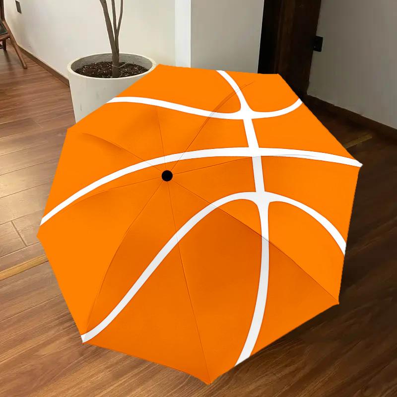 1PC basketball Automatic Open/Close Umbrella with Windproof, 8-Rib Sturdy Canopy, Durable Ribs, Fashionable Design1287A