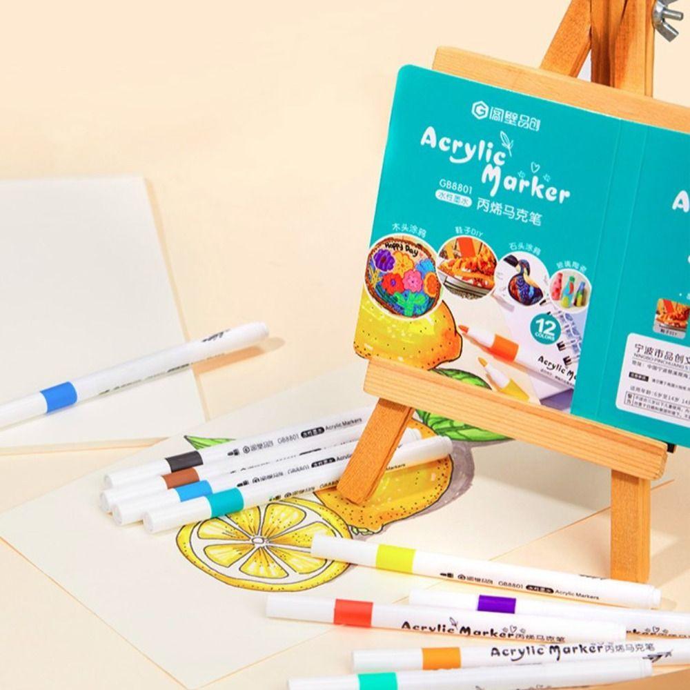 Живопись Художественные Маркеры Ручки Рисование Многоцветные Маркеры Кисти Набор Журнал