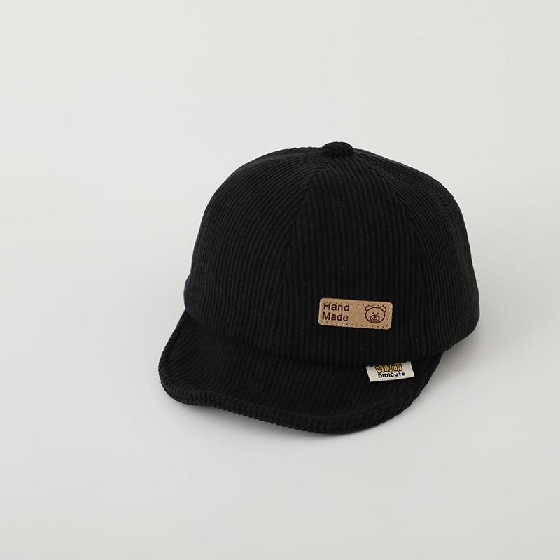 Весенняя вельветовая бейсболка для малышей, мальчиков и девочек, с мягким козырьком, для младенцев и малышей, регулируемая детская кепка с утиным язычком