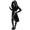 Spring and Autumn Women's Punk Style Moon Pattern Long Sleeve Long Cardigan Hoodie