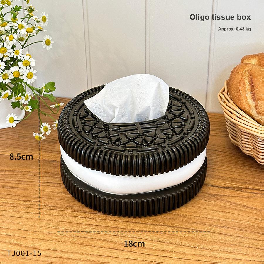 Креативная Минималистичная Коробочка для салфеток Oreo Домашняя Гостиная Спальня Настольная Роскошное Ощущение Коробочка для салфеток Декоративное Украшение