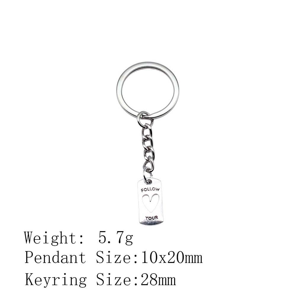 Подарки на день рождения Автомобильный брелок I Love Tags Брелок для ключей Аудитория Брелок Аксессуары