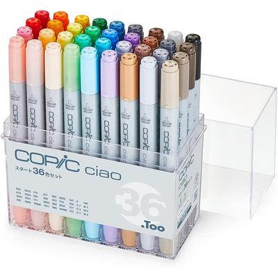 Набор маркеров Copic Ciao 36 цветов Сделано в Японии | Художественные маркеры Многоцветные Маркеры для скетчей