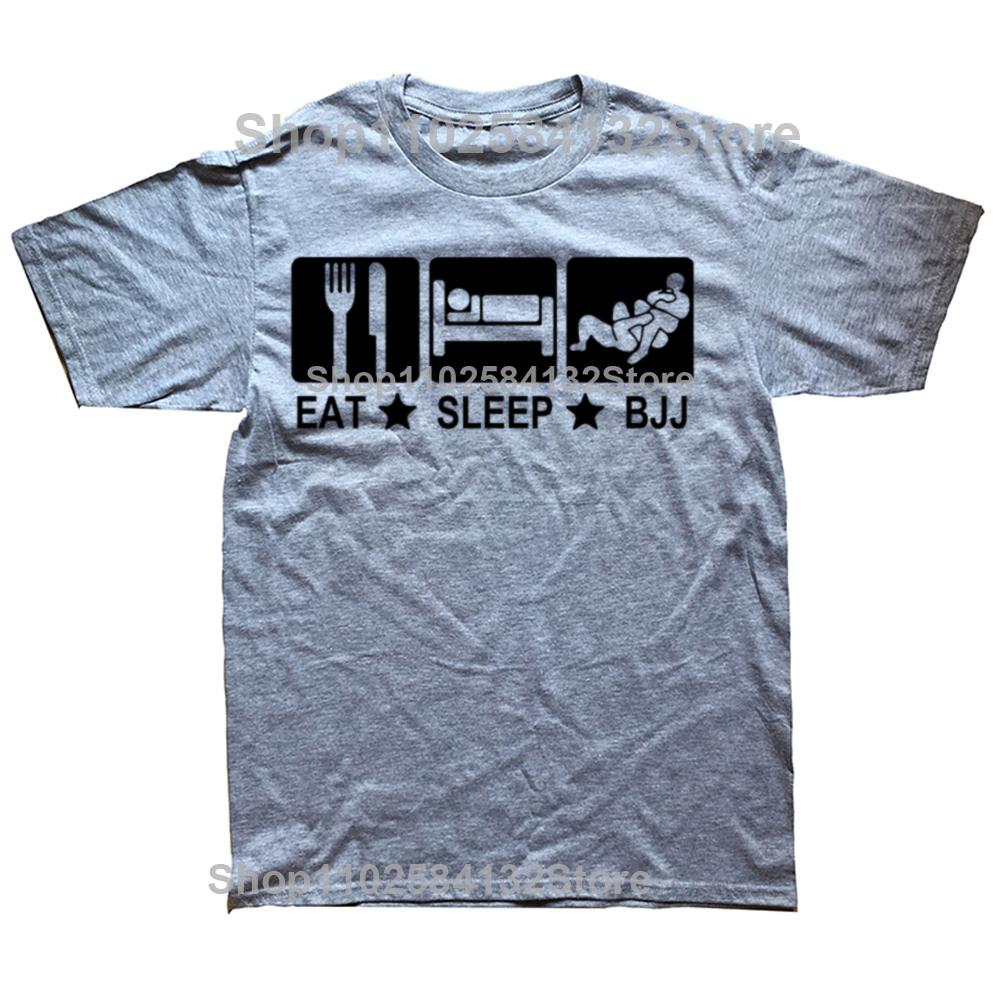 Eat Sleep Bjj Brazilian Jiu Jitsu Judo Funny T Shirt Casual Men Short Sleeve T-shirt Cool Tees Tops Harajuku Streetwear