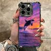 Мягкий чехол для телефона с узором «Косатка в океане» для iPhone 15 16 17 Air 14 Pro Max 16E Plus 13 12 Mini, с покрытием, противоударный, Fundas