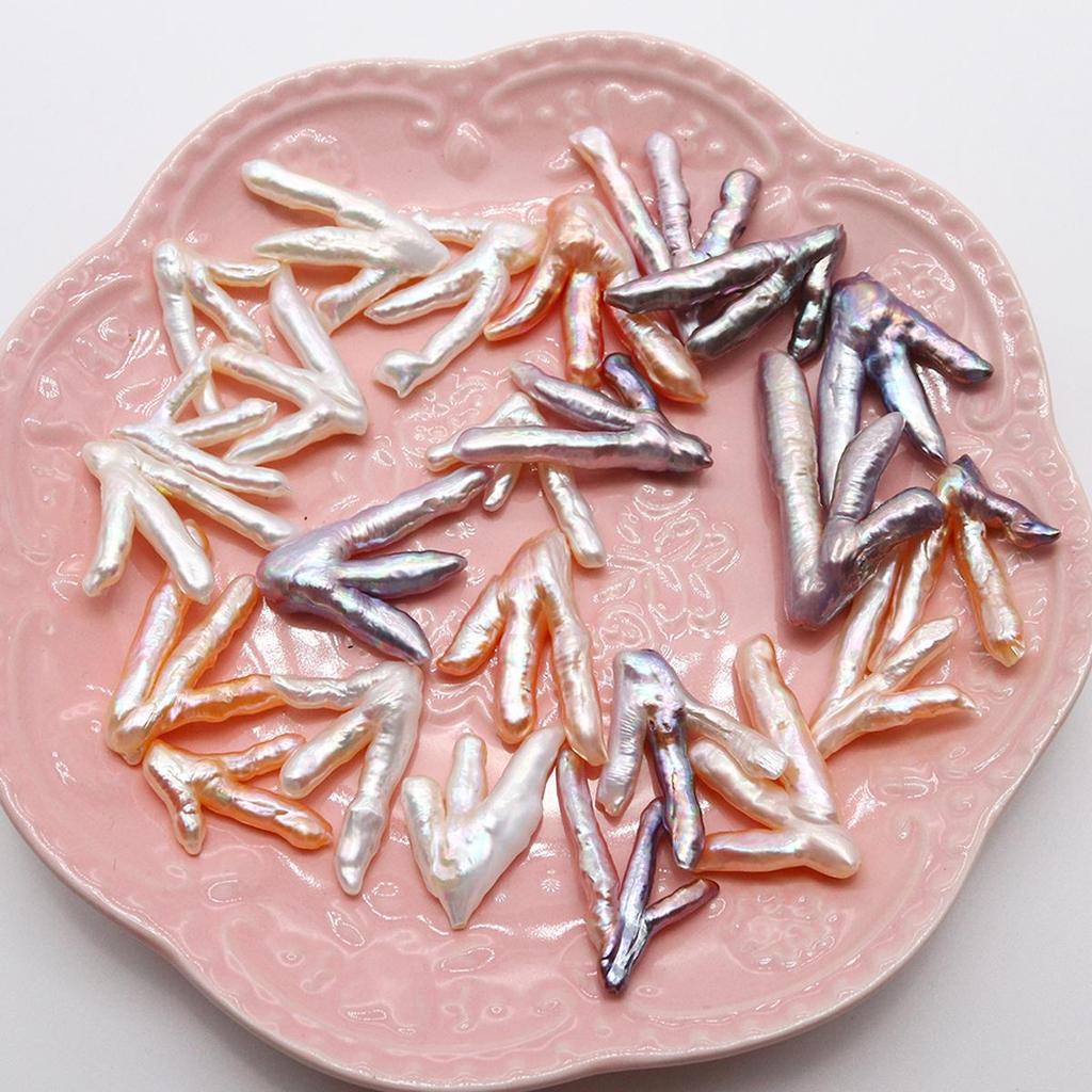 1Pcs Pearl Pendant Natural Freshwater Baroque Pearl Pendant With Hole For Jewelry Making DIY Necklace Accessory