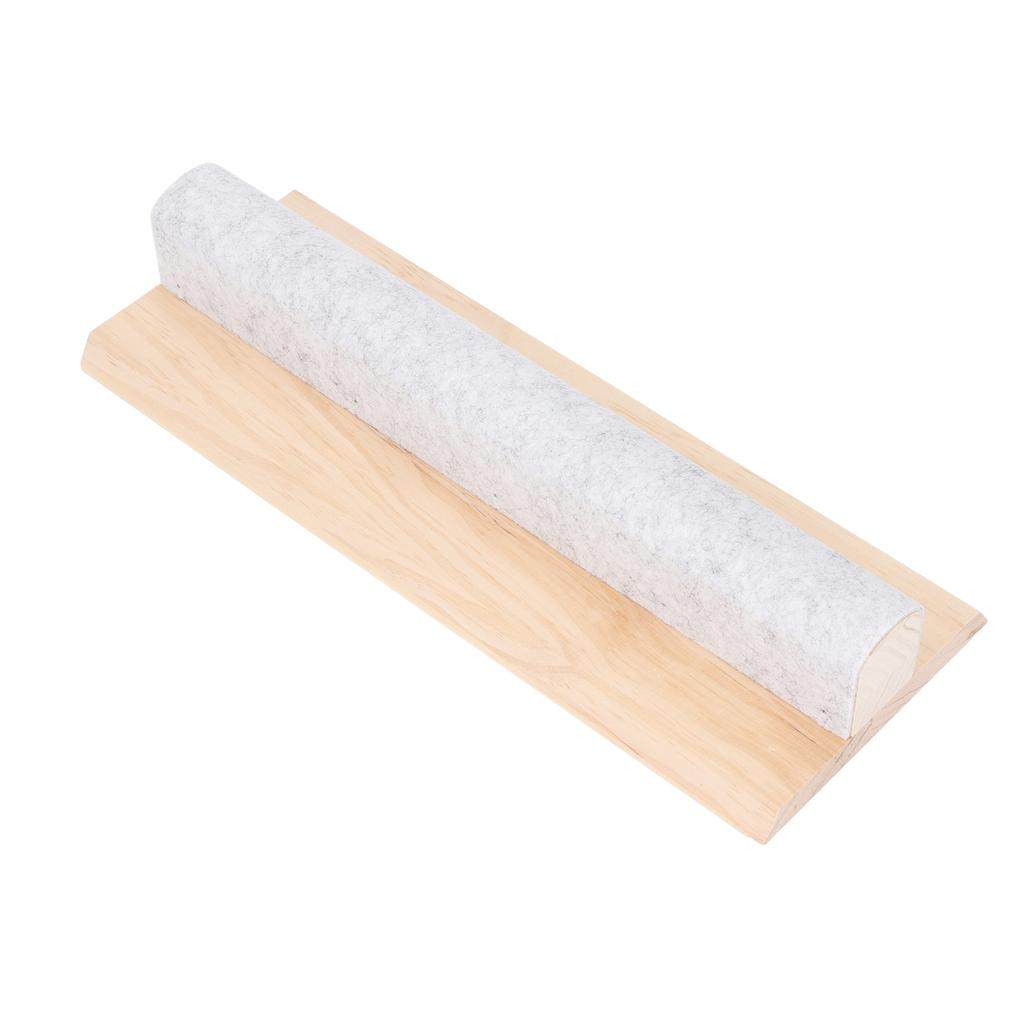 Шерстяной гладильный брусок с войлоком Профессиональный деревянный швейный инструмент Разглаживание тканей Точечный пресс S