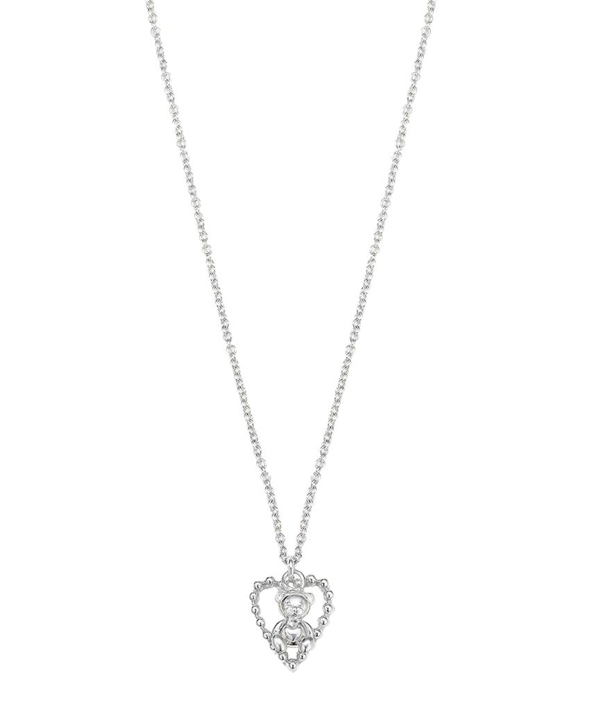 Findelise 925 Mini Dewey Heart Bear Necklace