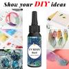 Прозрачный УФ-клей Эпоксидная смола Клей Твердый тип Клей Инструмент для украшения поделок для DIY Resin Art 200 г