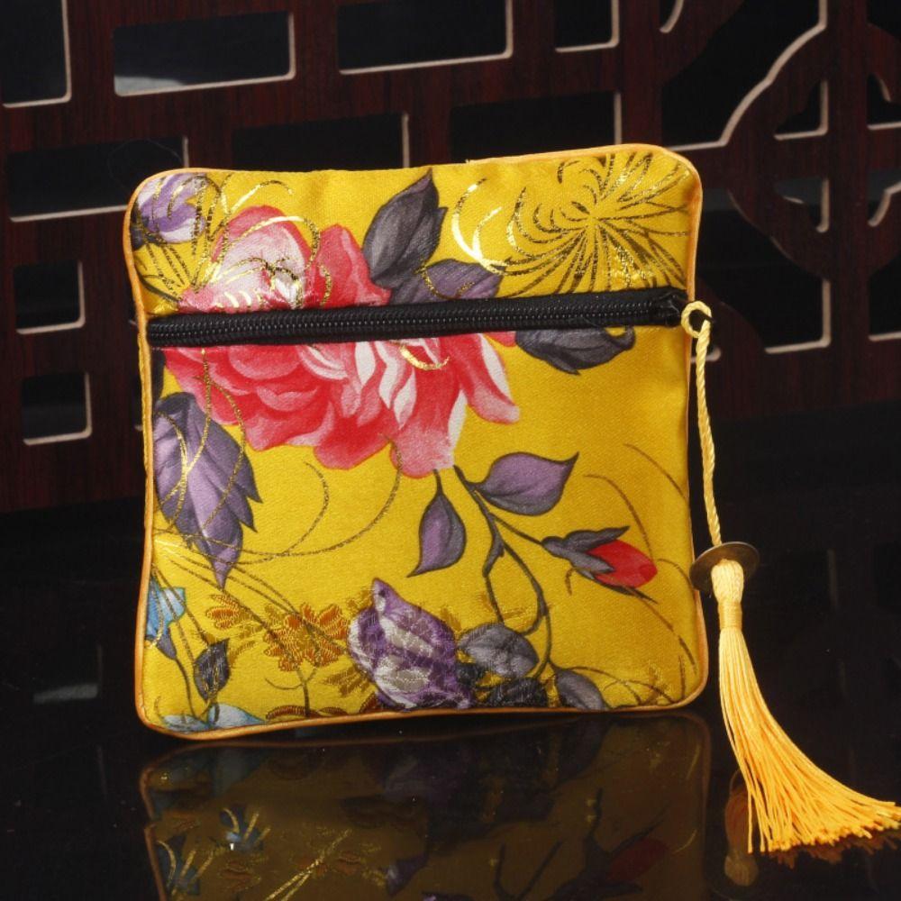 Cloth Cloth Wallet Tassel Chinese Style Coin Pouch Exquisite Embroidery Coin Pouch Ladies