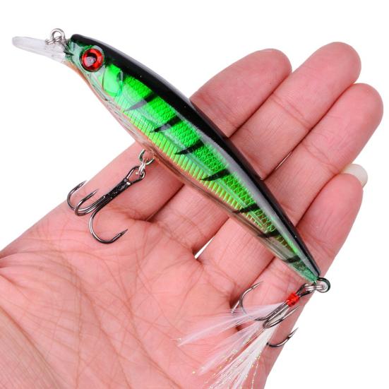 Искусственная приманка Minnow Bionic с острыми крючками, жестким язычком, длиной 11,2 см/13,6 г, для пресноводной и морской рыбалки на форель и окуня. Аксессуары для рыбалки.
