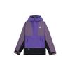 Colorblock Casual Hooded Jacket Men Outerwear Purple DN3910-579