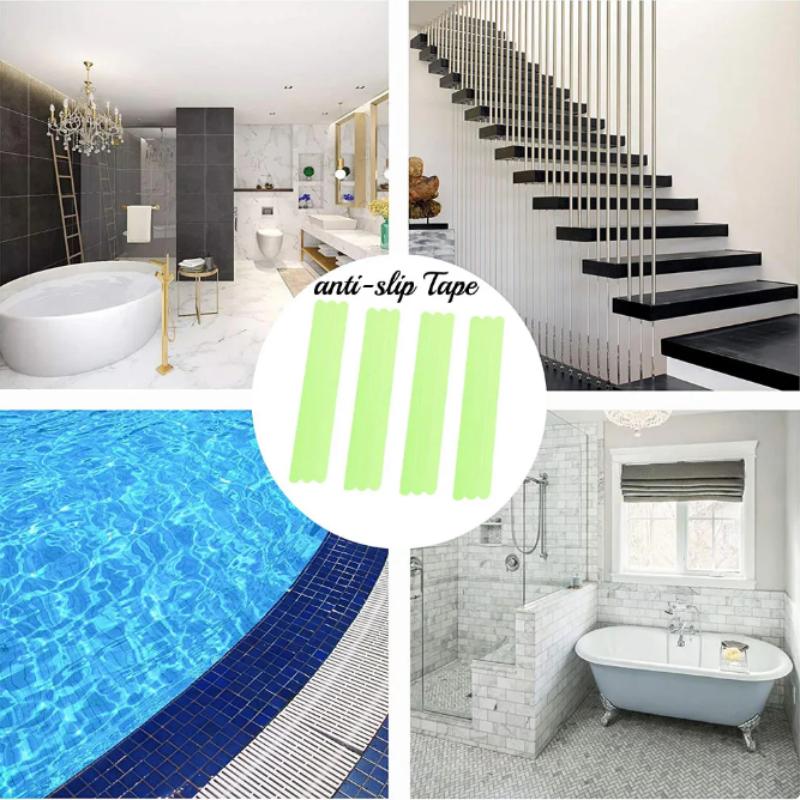 Anti Slip Strip Transparent Night Light Shower Sticker Self-adhesive And Detachable Sticker For Staircase Floor Anti Slip Tape