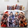 Game Genshin Impact Comforter Комплекты постельного белья Одеяло Покрывало Пододеяльник Наволочка Наборы Детский Взрослый Размер