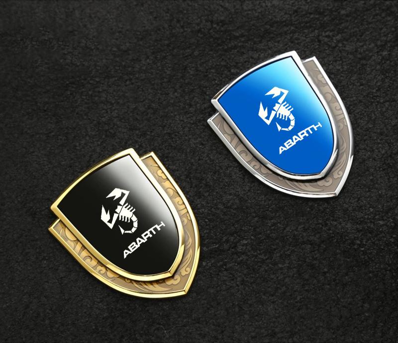 car stickers 3D metal accsesories auto accessory for abarth 695 595 500 competizione