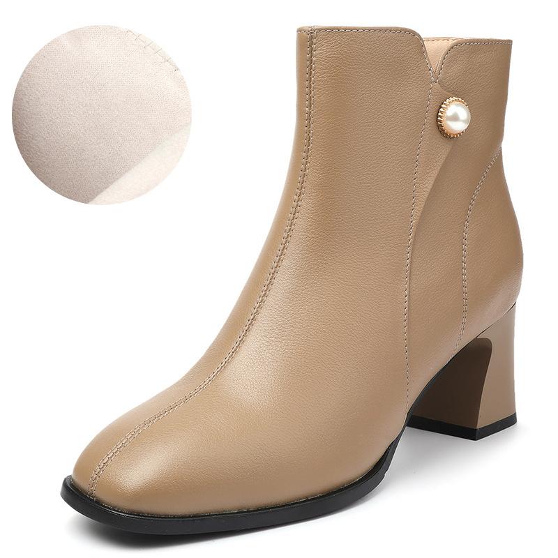 Женские модные ботинки, красные шерстяные теплые зимние ботильоны из натуральной кожи, женские свадебные модельные ботинки на среднем каблуке, женские банкетные сапоги