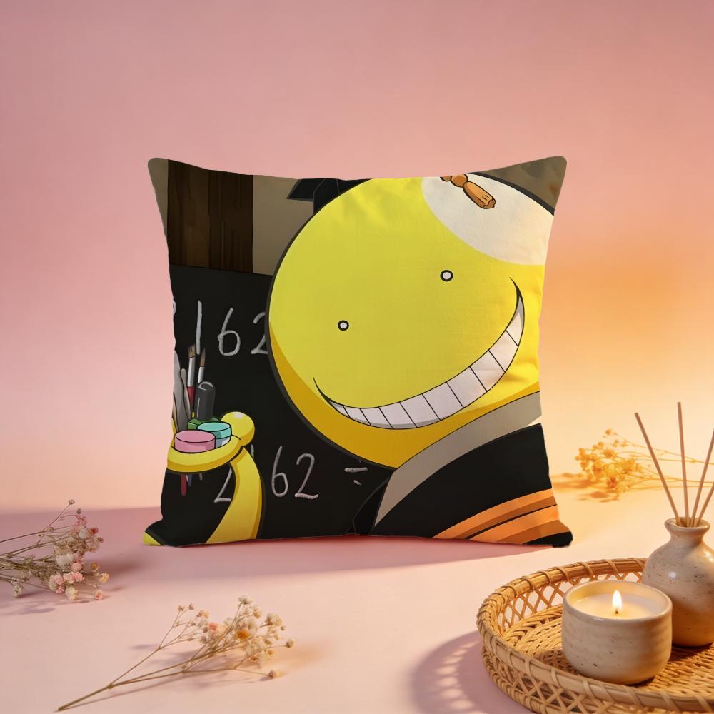 Trendy AAssassination Classroomed Cushion Cover Comfortable Durable Pillow Cover MultiScene for Home Office Car Sofa
