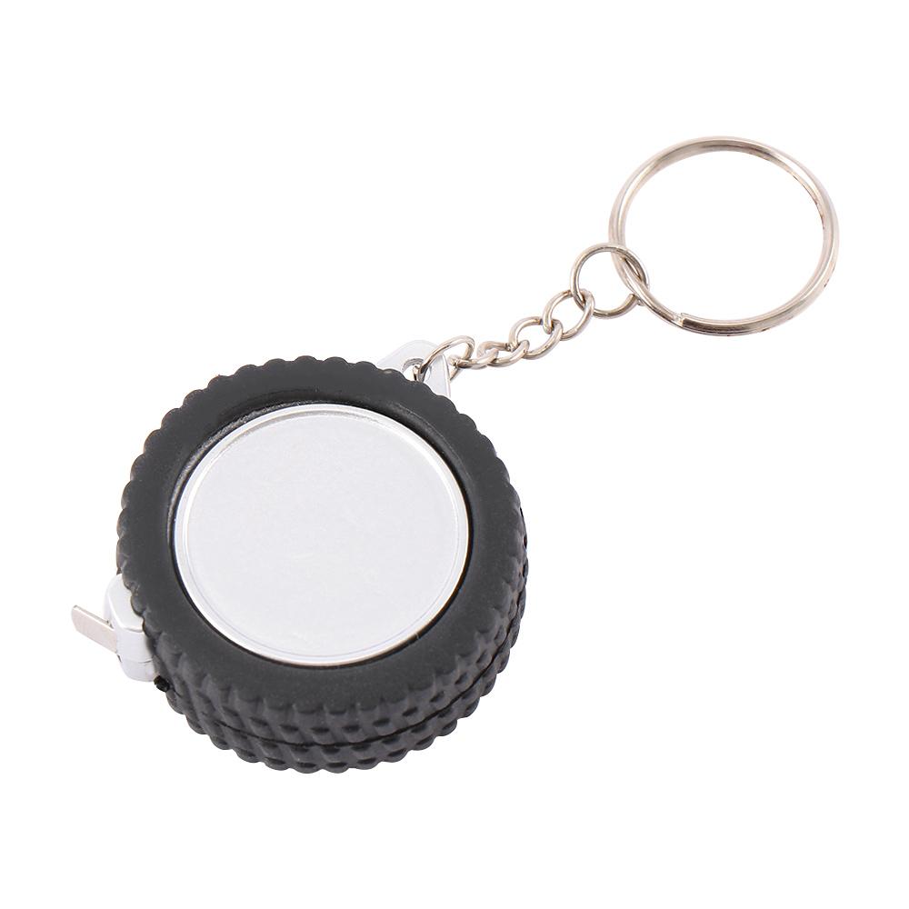 Retractable Keyring Tyre Shaped Plastic Tape Measures Soft Ruler Measuring Tools Measurement
