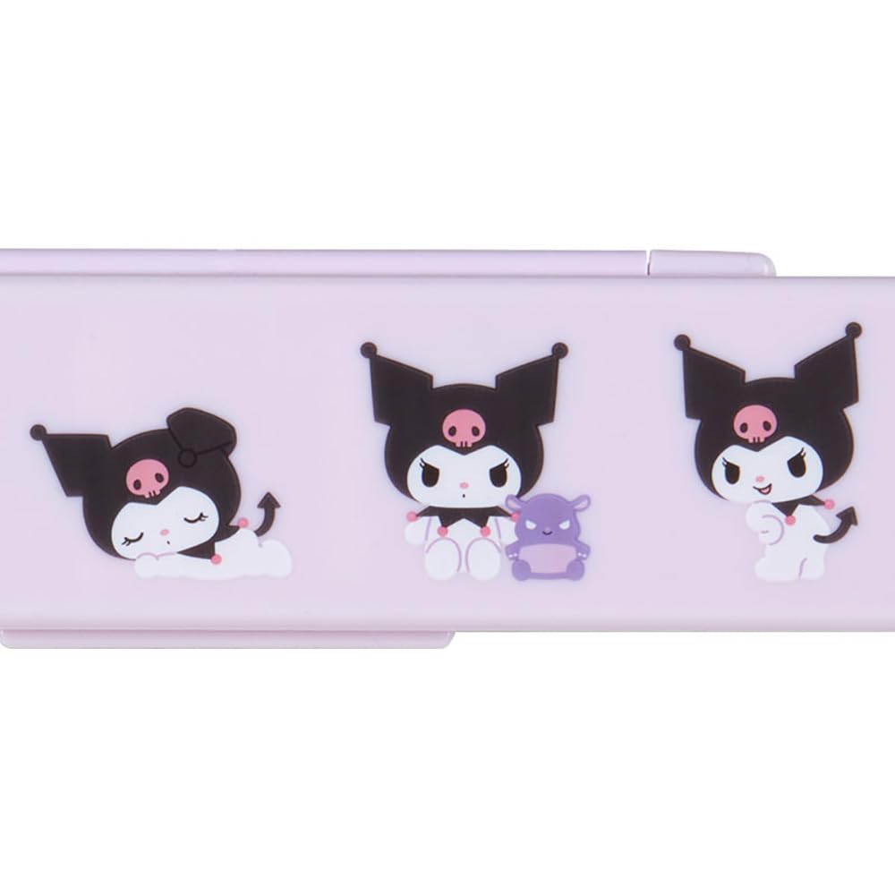 Sanrio Sanrio Набор палочек для еды, ложек, Kuromi Kuromi xx New Life Lunch Goods Персонаж 294420 SANRIO (САНРИО) и Куроми-тян 1.8 18.8 4.7см