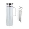 1.5 Liter Iced Tea Carafe + 4 Stainless Steel Straws