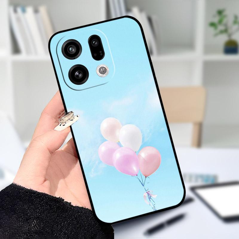 Чехол для OPPO Find X9 X9Pro, мягкий силикон, черный ТПУ, защитная задняя крышка для телефона OPPO FindX9 X 9Pro, ударопрочный бампер