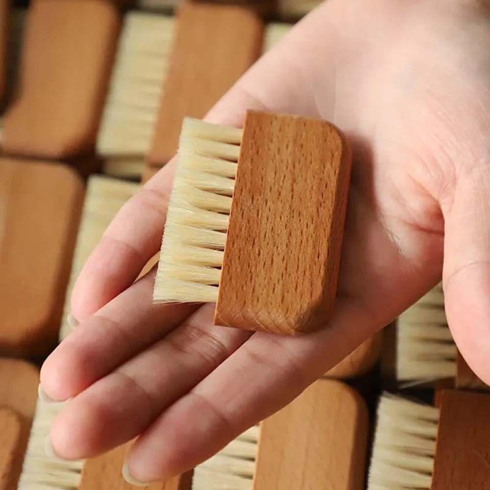 Nail Accessories Nail Cleaning Brush Finger Polishing Dust Clean Pig Bristle Nail Dust Brush  Girls