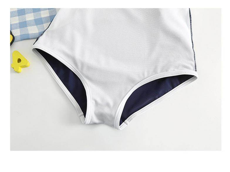 2025 Новый стиль Купальник с длинным рукавом для защиты от солнца для девочек среднего и старшего возраста – Высококачественная профессиональная спортивная одежда