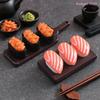 [DO]10Pc Dollhouse Mini Japanese Sushi Model Salmon Roe Sweet Shrimp Sushi Miniature Food DIY Resin Pendant Decoration[DO]