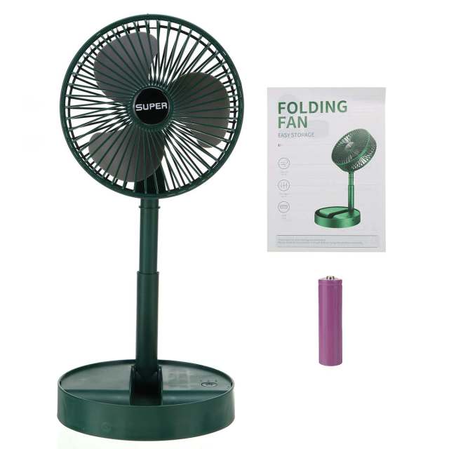 Мини-складной телескопический вентилятор USB перезаряжаемый напольный вентилятор для студенческого общежития, дома, на открытом воздухе, для кемпинга, офиса, небольшой настольный вентилятор