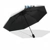 Soccer Player In Action Compact Travel Automatic Umbrella Compact 8-Rib Lightweight Compact Design All-Season Travel Fashion Lovers