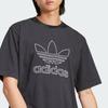 adidas Футболка Adicolor Outline Trefoil черная мужская уличная одежда IU2347