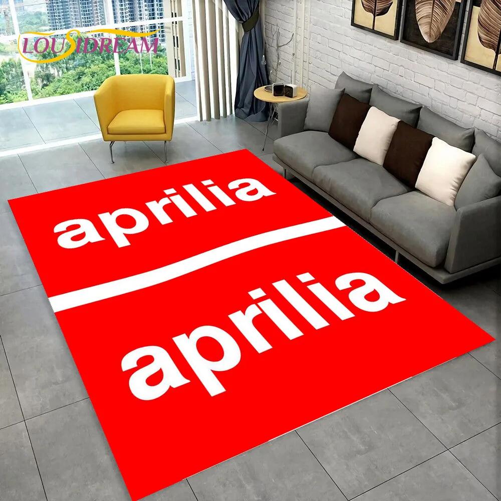 HD Ковер с логотипом мотоцикла Aprilia Racing для дома, гостиной, спальни, дивана, придверный коврик, декор, детский ковер, нескользящий коврик для пола 3D