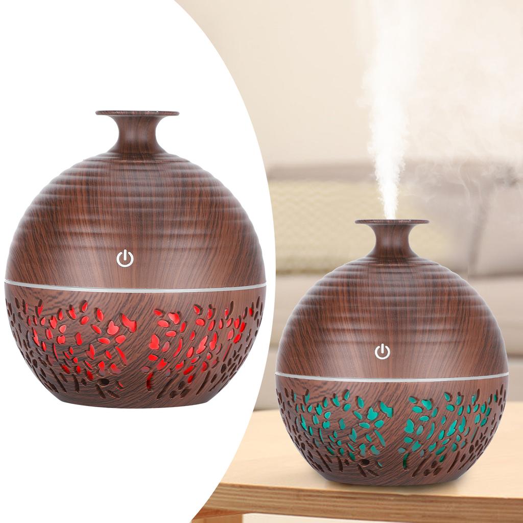 Hollow Out Air Humidifier Desktop LED Aroma Diffuser USB Mist Maker Essential Oil Diffuser