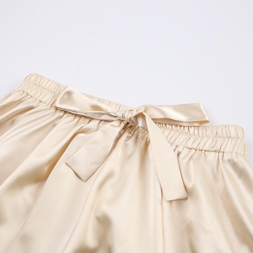 Autumn Europe And The United States Sexy Pajamas 3 Sets Of Silk Long-sleeved Bathrobe Underwear Ladies Homewear