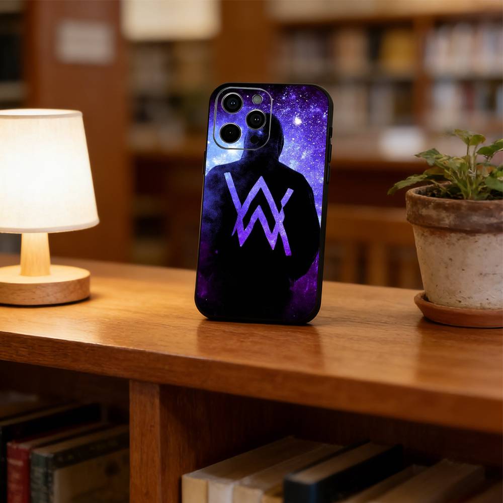 Чехол для телефона Alan Walker Для iPhone 17,16,15,14,13,12,11 Plus,Pro Max,XS,Мягкий силиконовый черный чехол