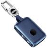 Чехол для смарт-ключа Felimoa, для использования с Volvo, устойчивый к царапинам, против отпечатков пальцев, алюминиевый сплав, синий