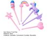 6Pcs Fruit Pick Reusable Bento Food Picks Cute Rainbow Star Heart Shapes Fruit Fork Easy To Clean for Kids