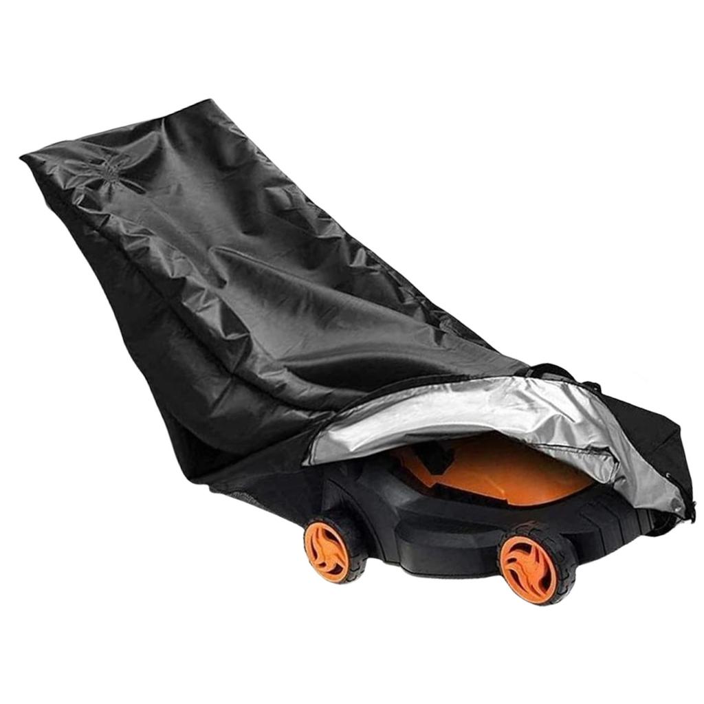 Heavy Duty Universal Lawn Mower Cover Waterproof Dustproof Oxford Fabric With Windproof Drawstring For Outdoor Protector