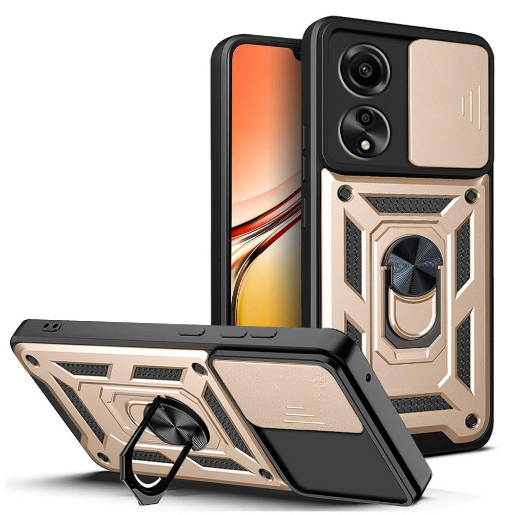 Защитный чехол для камеры для OPPO A78 A58 A98 A17 A57 A77 A55 A36 A76 A16 A54 A74 A15 A94 A53 A32 A52 A9 A5, гибридный защитный чехол с кольцом