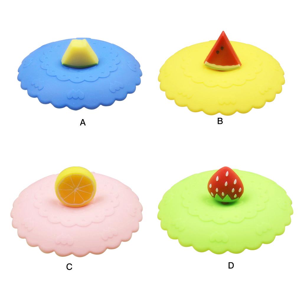 Крышка для чашки Силиконовая мультяшная крышка для бутылки Пылезащитная крышка